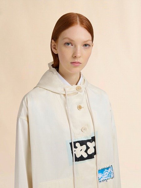 画像5: MARNI  クリーム タフタパーカー (5)