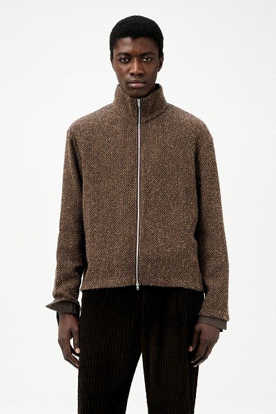 画像1: OUR LEGACY  SHRUNKEN FULLZIP POLO (1)