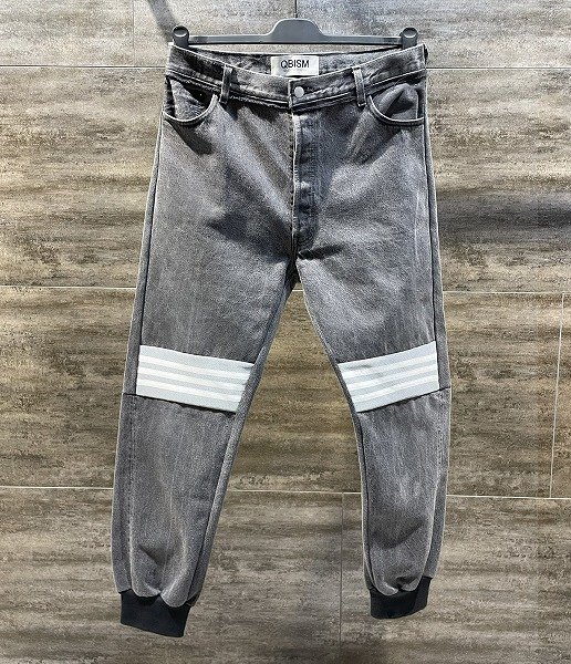 画像1: QBISM キュビズム リメイクデニムパンツ (1)