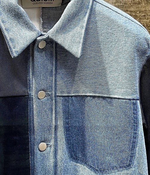 画像3: QBISM REMAKE DENIM SHIRT JACKET (3)