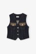 画像1: GANNI ガニー Neppy Denim Vest (1)