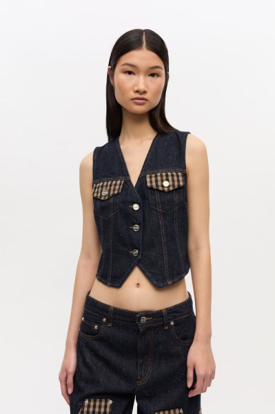画像3: GANNI ガニー Neppy Denim Vest (3)