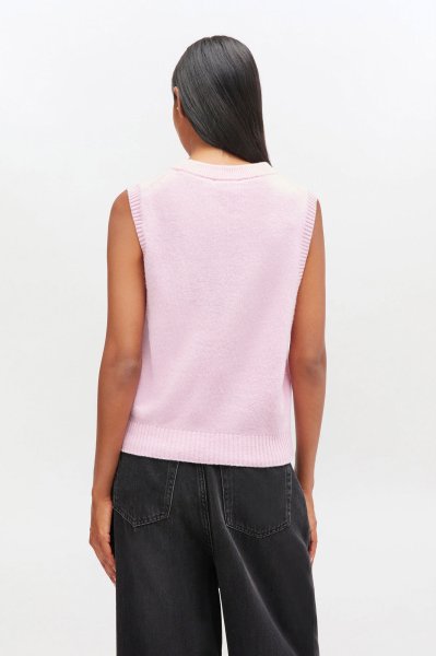 画像4: GANNI ガニー Pink Puppy Wool Vest (4)