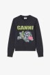 画像1: GANNI ガニー Dark Grey Puppy Wool Jumper (1)