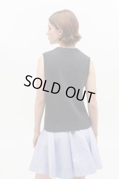 画像4: GANNI ガニー Dark Grey Rose Wool Vest (4)