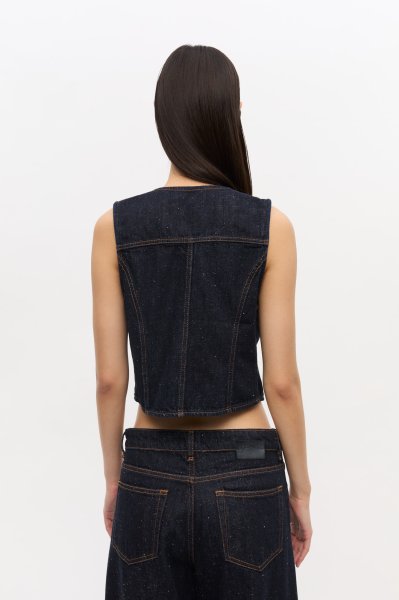 画像5: GANNI ガニー Neppy Denim Vest (5)