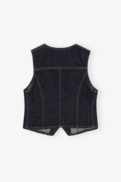 画像2: GANNI ガニー Neppy Denim Vest (2)