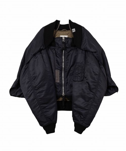 画像1: Maison MIHARA YASUHIRO　Reversed Front Flight Jacket (1)