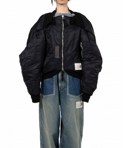 画像3: Maison MIHARA YASUHIRO　Reversed Front Flight Jacket (3)