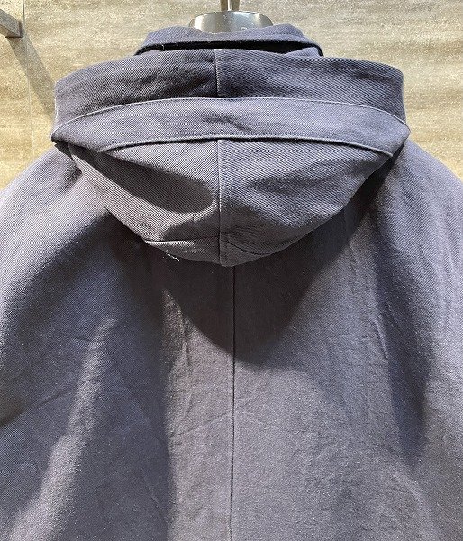 画像5: FRANK LEDER  HEAVY COTTON GABADINE HOODIE COAT (5)