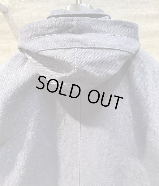画像5: FRANK LEDER  HEAVY COTTON GABADINE HOODIE COAT (5)