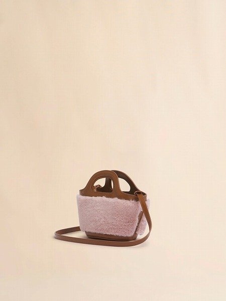 画像3: MARNI ピンク Tropicalia マイクロバッグ トリム付き (3)