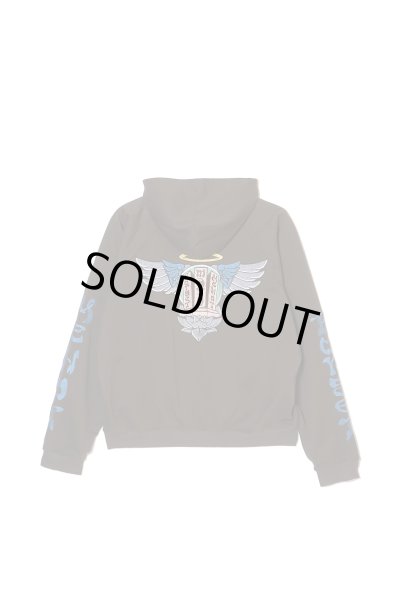 画像2: MAYO FORGET ME NOT EMBROIDERY ZIPUP HOODIE CHARCOAL (2)