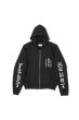画像1: MAYO FORGET ME NOT EMBROIDERY ZIPUP HOODIE BLACK (1)