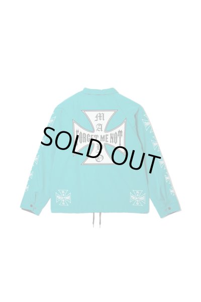 画像2: MAYO IRON CROSS EMBROIDERY REVERSIBLE COACH JKT KINMIYA BLUE (2)