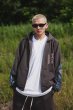 画像3: MAYO FORGET ME NOT EMBROIDERY ZIPUP HOODIE CHARCOAL (3)