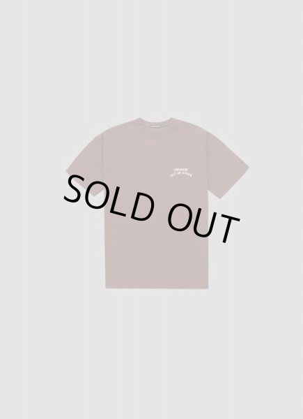 画像1: ALWAYS OUT OF STOCK　BASIC LOGO S/S TEE BROWN x OFF WHITE (1)