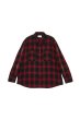 画像1: MAYO STUD LOOK EMBROIDERY CHECK SHIRT RED (1)
