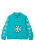 画像1: MAYO IRON CROSS EMBROIDERY REVERSIBLE COACH JKT KINMIYA BLUE (1)