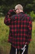 画像4: MAYO STUD LOOK EMBROIDERY CHECK SHIRT RED (4)