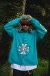 画像7: MAYO IRON CROSS EMBROIDERY REVERSIBLE COACH JKT KINMIYA BLUE (7)