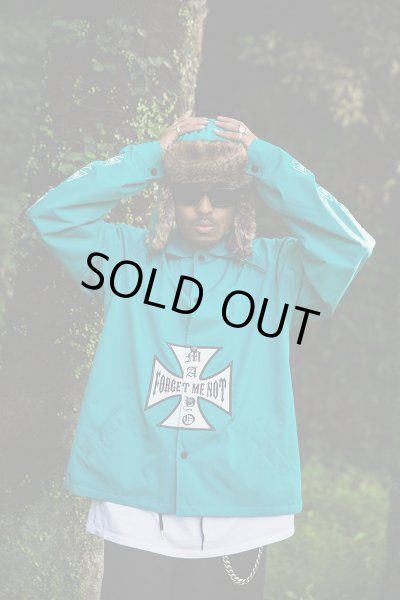 画像7: MAYO IRON CROSS EMBROIDERY REVERSIBLE COACH JKT KINMIYA BLUE (7)