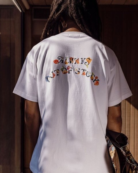 画像3: ALWAYS OUT OF STOCK　FLORAL BASIC LOGO S/S TEE-WHITE (3)