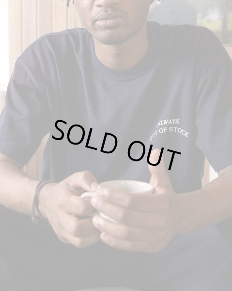 画像3: ALWAYS OUT OF STOCK　BASIC LOGO S/S TEE NAVY x OFF WHITE (3)