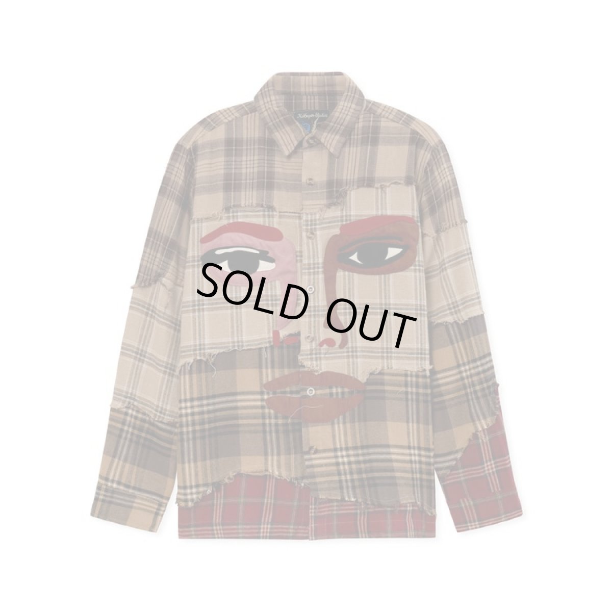 画像1: KIDSUPER Face Patchwork Flannel (1)