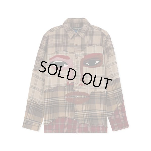 画像1: KIDSUPER Face Patchwork Flannel (1)