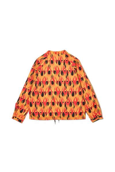 画像4: MAYO IRON CROSS EMBROIDERY REVERSIBLE COACH JKT BLACK x ORANGE (4)