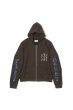 画像1: MAYO FORGET ME NOT EMBROIDERY ZIPUP HOODIE CHARCOAL (1)