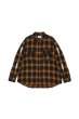 画像1: MAYO STUD LOOK EMBROIDERY CHECK SHIRT BEIGE (1)