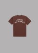画像2: ALWAYS OUT OF STOCK　BASIC LOGO S/S TEE BROWN x OFF WHITE (2)