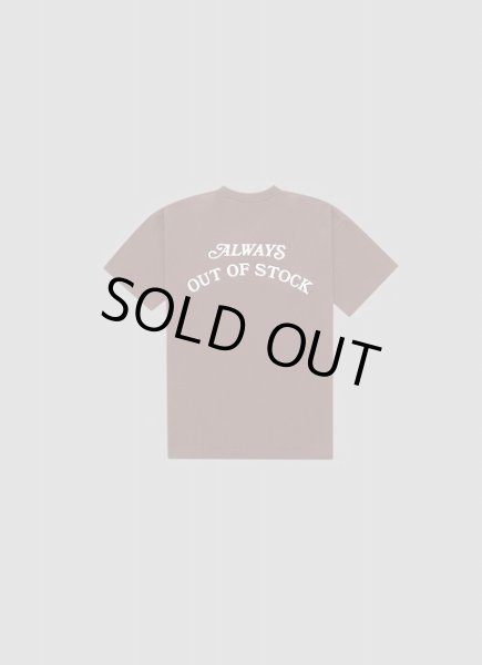 画像2: ALWAYS OUT OF STOCK　BASIC LOGO S/S TEE BROWN x OFF WHITE (2)