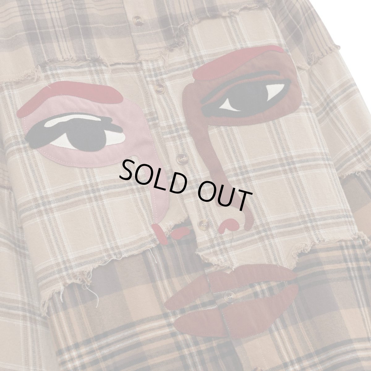 画像3: KIDSUPER Face Patchwork Flannel (3)