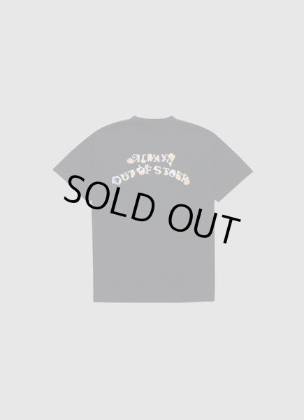 画像2: ALWAYS OUT OF STOCK　FLORAL BASIC LOGO S/S TEE-BLACK (2)