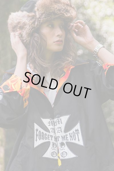 画像5: MAYO IRON CROSS EMBROIDERY REVERSIBLE COACH JKT BLACK x ORANGE (5)