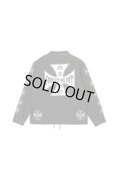 画像2: MAYO IRON CROSS EMBROIDERY REVERSIBLE COACH JKT BLACK x ORANGE (2)