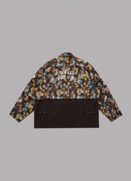 画像2: ALWAYS OUT OF STOCK　FLOWER PATTERN LIGHT BLOUSON JACKET (2)