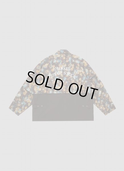 画像2: ALWAYS OUT OF STOCK　FLOWER PATTERN LIGHT BLOUSON JACKET (2)