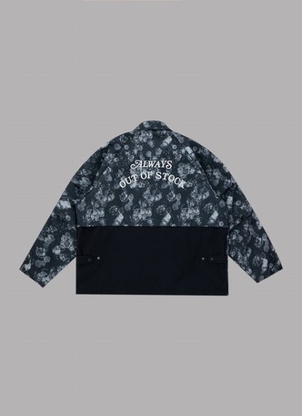画像2: ALWAYS OUT OF STOCK　FLOWER PATTERN LIGHT BLOUSON JACKET (2)