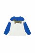 画像2: MAYO　ELECTRICAL MOUSE EMBROIDERY FOOTBALL LONG SLEEVE TEE WHITE x BLUE (2)
