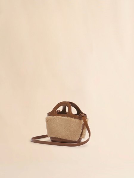 画像3: MARNI Tropicalia マイクロバッグ フェイクファートリム付き (3)