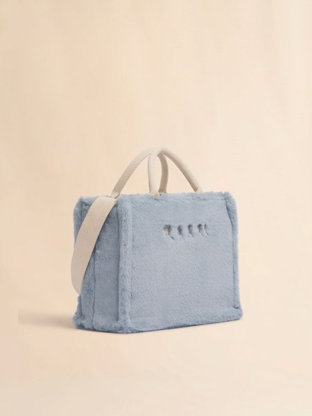 画像3: MARNI フェイクファー バスケットショッパー (3)