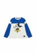 画像1: MAYO　ELECTRICAL MOUSE EMBROIDERY FOOTBALL LONG SLEEVE TEE WHITE x BLUE (1)