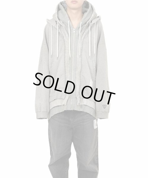 画像3: Maison MIHARA YASUHIRO　Triple Layered Zip-up Hoodie (3)
