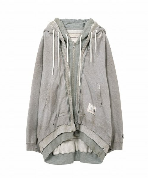 画像1: Maison MIHARA YASUHIRO　Triple Layered Zip-up Hoodie (1)