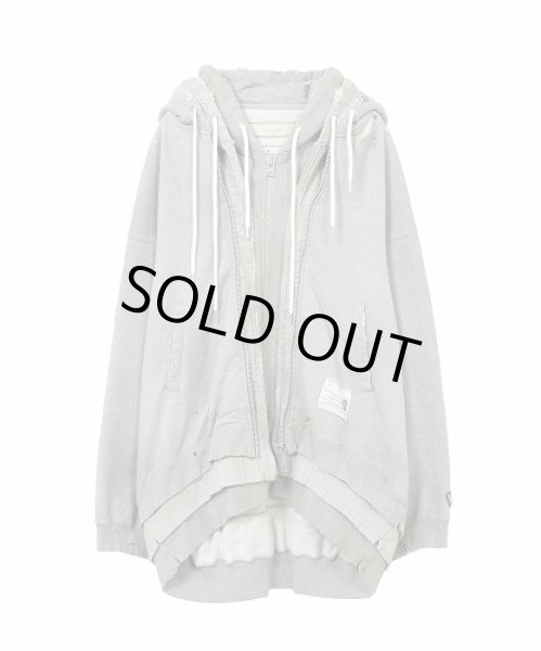 画像1: Maison MIHARA YASUHIRO　Triple Layered Zip-up Hoodie (1)