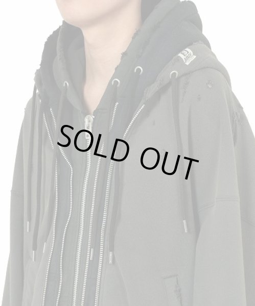 画像7: Maison MIHARA YASUHIRO　Triple Layered Zip-up Hoodie (7)